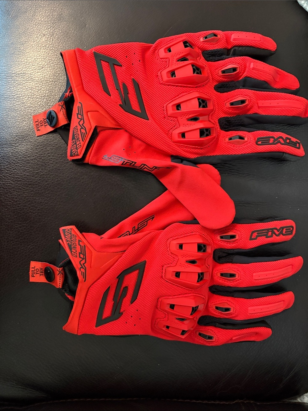 Stunt Gloves Red Tactical Riding Stunt Evo2 Five Brand Gloves Like New Sz Xxx/13